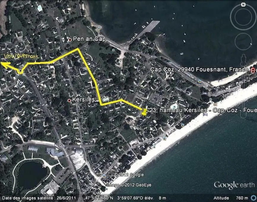 50 M De La Plage, Appartement Avec Grand Balcon Fouesnant 0*,
